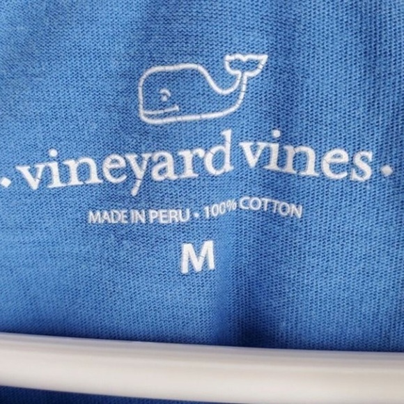 Vineyard Vines T-Shirt Football Whale Touchdown Wmns M Blue Graphic LS Crewneck - Picture 3 of 12